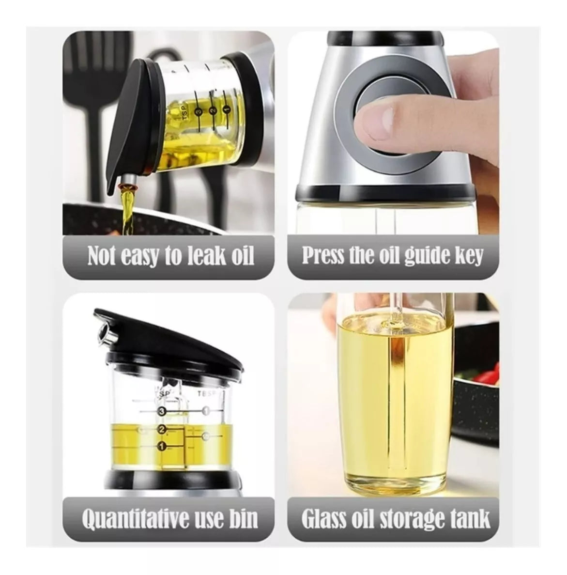 Dispensador de Aceite 500ml con Válvula